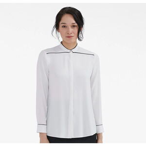 M.M. Lafleur The Barton Shirt Size‎ 8 Classic Work Quiet Luxury